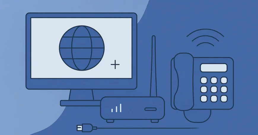 Internet und Festnetz